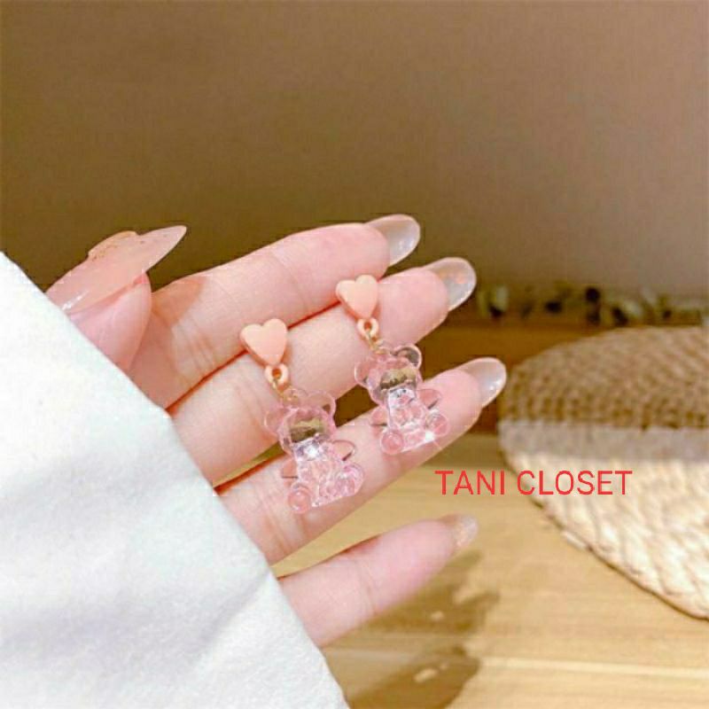 Bông Tai Hình Gấu Gummy Nhựa Resin