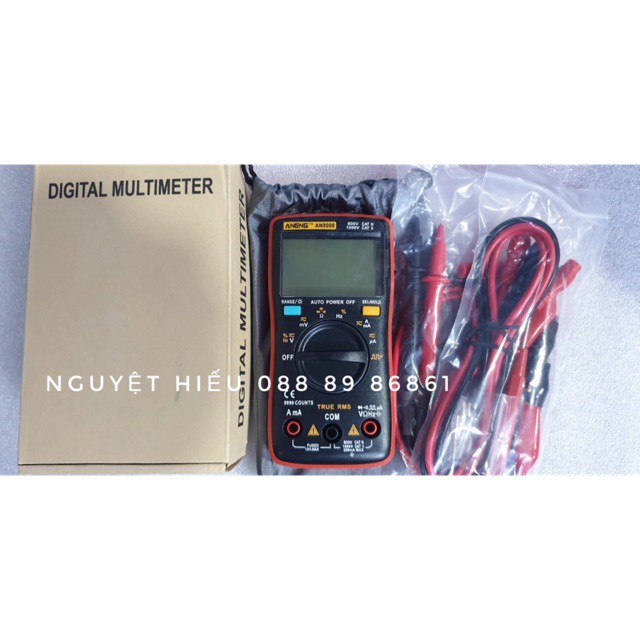 DEAL HOT - Đồng hồ đo điện vạn năng tự động Aneng AN8008