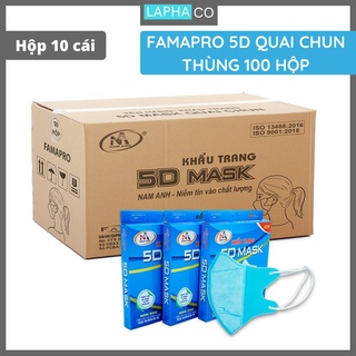 Khẩu trang y tế kháng khuẩn 3 lớp Famapro 5D Mask