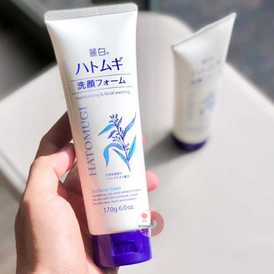 Sữa rửa mặt KUMANO Hatomugi 170g dưỡng ẩm trắng da chiết xuất hạt ý dĩ Nhật - KONNI39