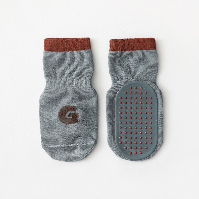 Vớ Cotton Mềm Cổ Thấp Chống Trượt In Chữ Thời Trang Mùa Thu Cho Bé Sơ Sinh