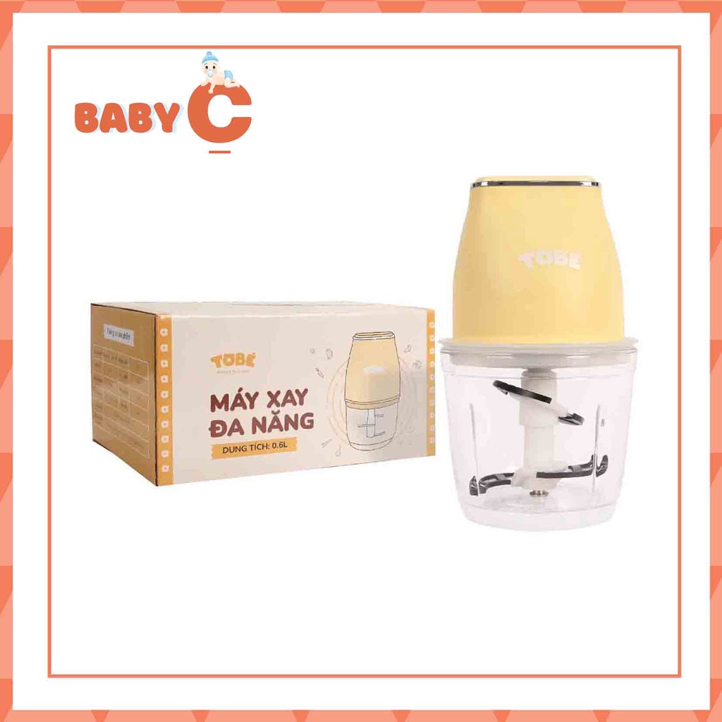 Máy xay đa năng chính hãng ToBé dung tích 0,6l cối xay thủy tinh phù hợp với việc chế biến đồ ăn dặm cho bé-BaByC