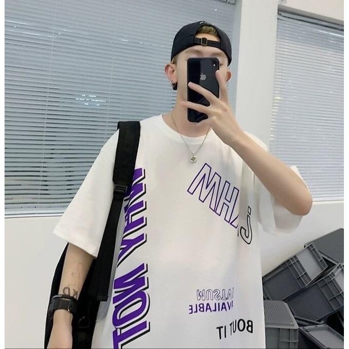 Áo thun nam form rộng tay lỡ cao cấp mẫu  YHW