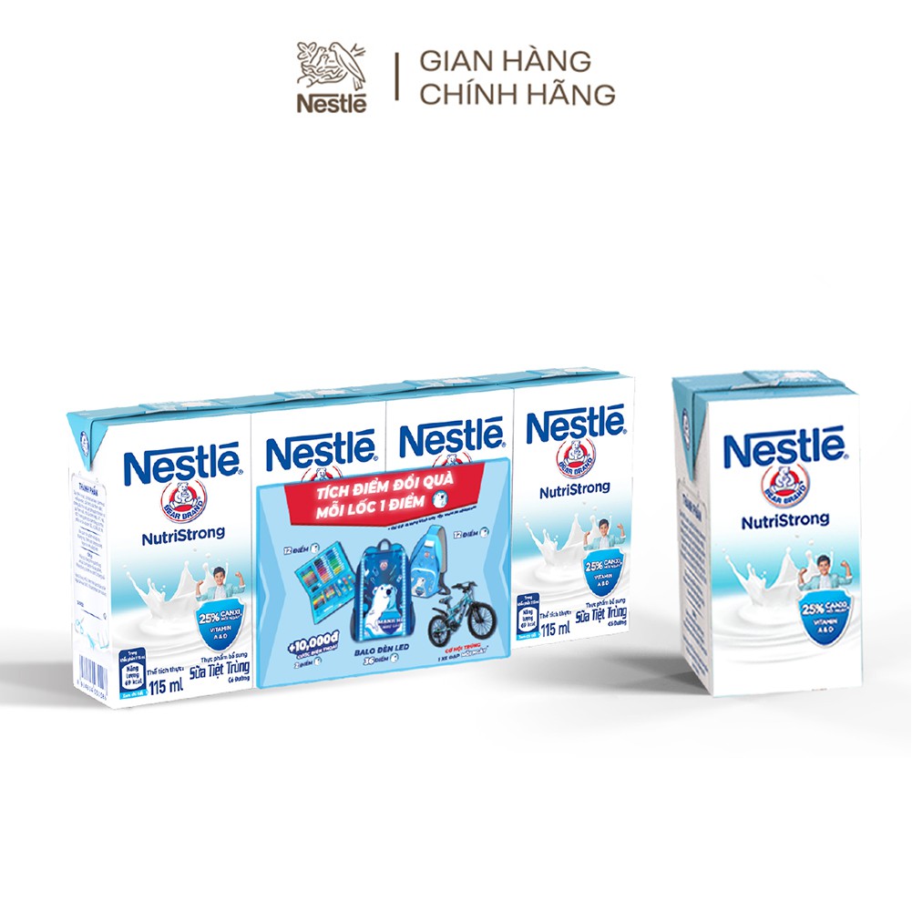 [CÀO TRÚNG THƯỞNG 100%] Thùng 48 hộp sữa Nestlé Gấu có đường (48x115ml) | BigBuy360 - bigbuy360.vn