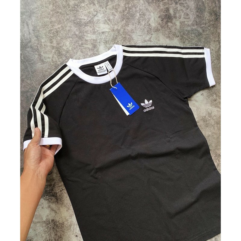👉SALE HOT💝Áo Thun Adidas 3-Stripes Black Nam Nữ Full Tag Code | BigBuy360 - bigbuy360.vn