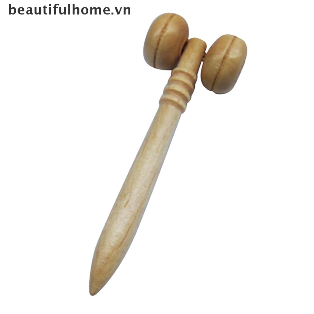 (Hàng Mới Về) Con Lăn Mát Xa Cơ Thể Bằng Gỗ Giúp Thư Giãn Và Giảm Căng Thẳ
