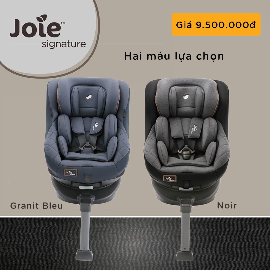 Ghế ngồi ô tô trẻ em xoay 360 độ 0-4 tuổi Joie Spin 360 W/ SUMMER SEAT SIG. Noir