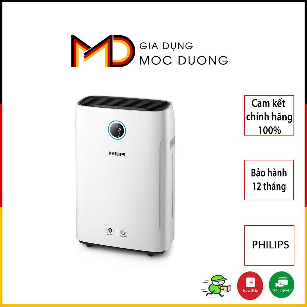 [Mã ELHA10 giảm 6% đơn 5TR] Máy lọc không khí và bù ẩm PHILIPS AC2729/10 2in1