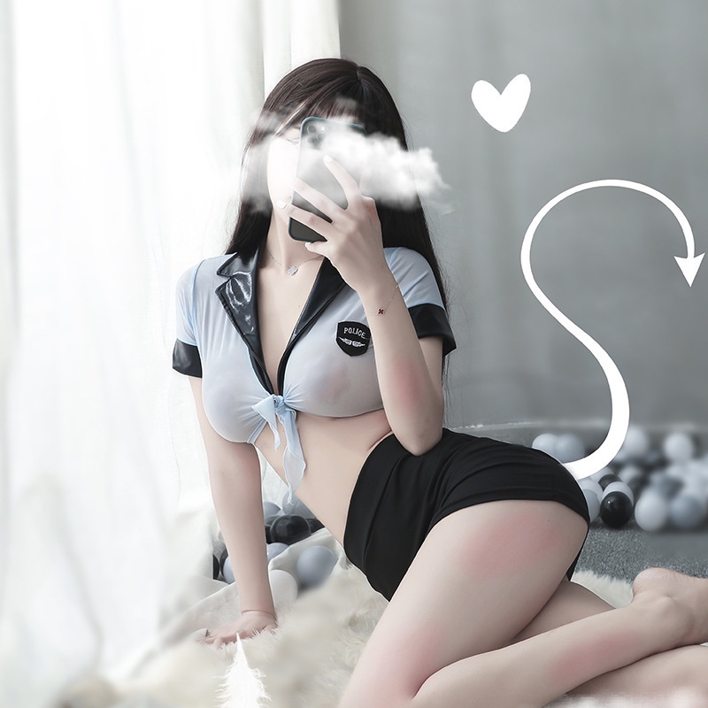 [Che tên, hỏa tốc] Cosplay cảnh sát sexy gợi cảm - Đồ cosplay sexy cảnh sát cột dây CP022