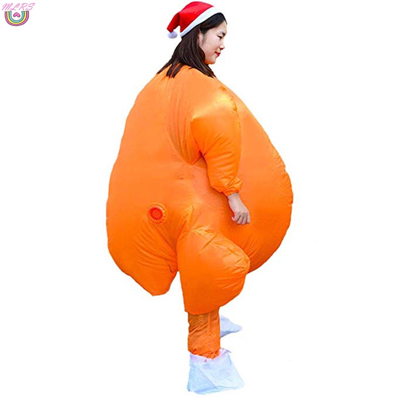 Bộ Đồ Bơm Hơi Hóa Trang Gà Tây Nướng Vui Nhộn Cho Người Lớn Dịp Halloween