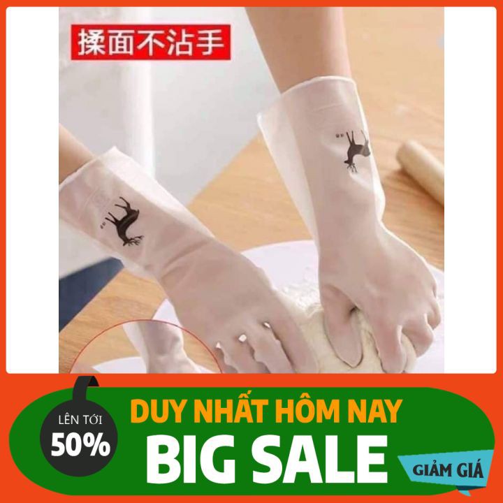 Găng tay rửa bát cao su siêu dai loại 1