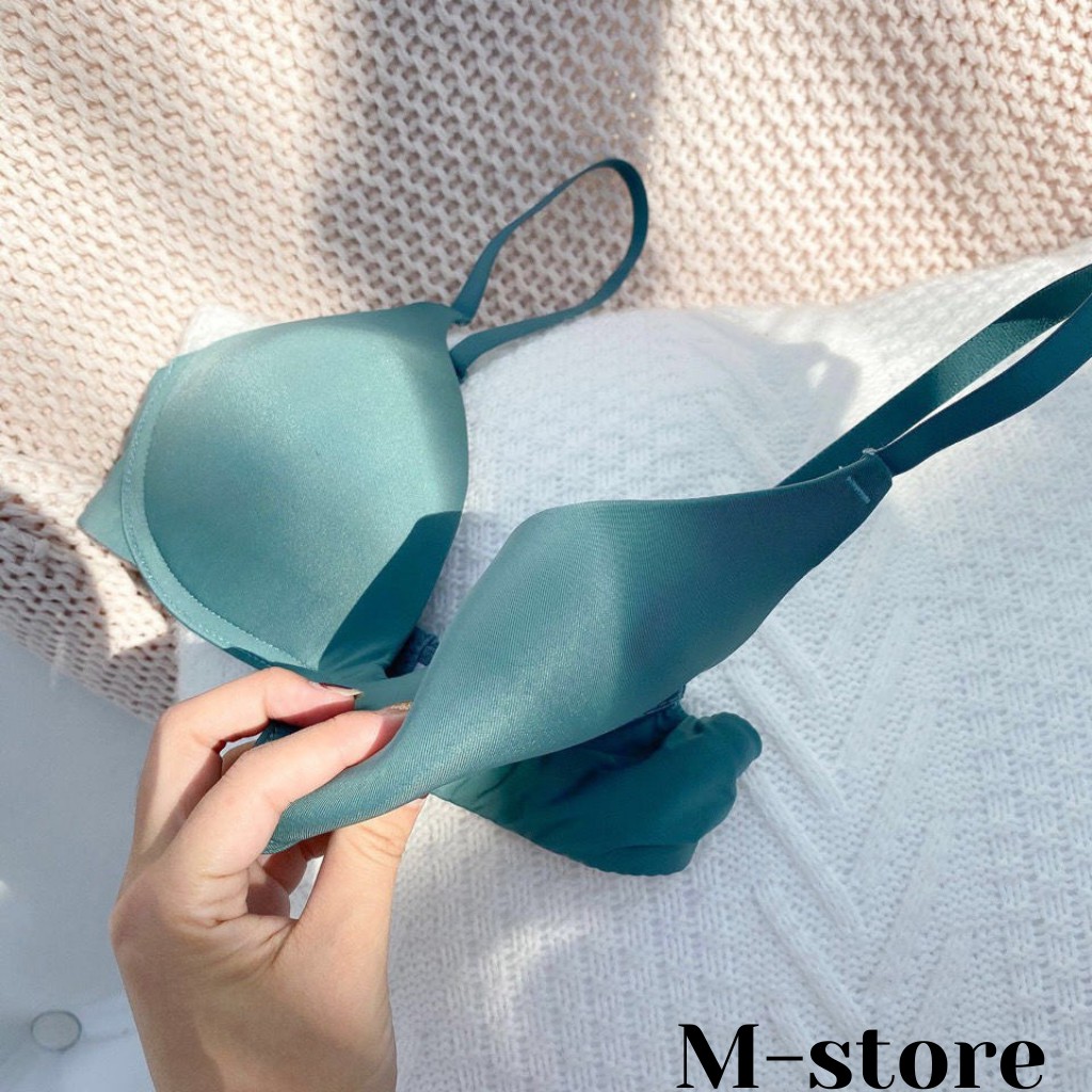 Áo Lót Đúc Su Lụa Đệm Mỏng, Không Gọng Chống Lộ Viền BR06_ M-store | BigBuy360 - bigbuy360.vn