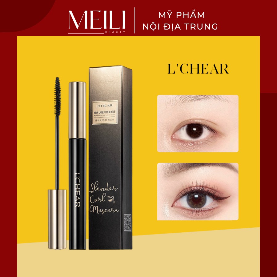 Mascara L'CHEAR Chuốt Mi Làm Dày Và Dài Mi Tự Nhiên Chống Nước Chống Mồ Hôi Lâu Trôi Thích Hợp Cho Người Mới Bắt Đầu