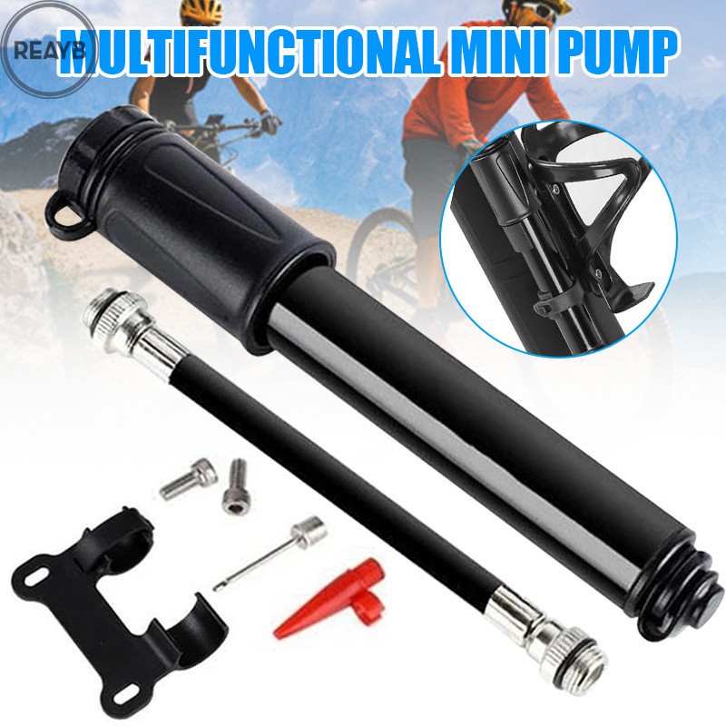  Mini Portable Bike Pumps High Pressure Inflator Bicycle Basketball Mini Portable Small Pumps with Hose