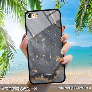 Ốp lưng kính 3D iPhone 6 Plus cung hoàng đạo