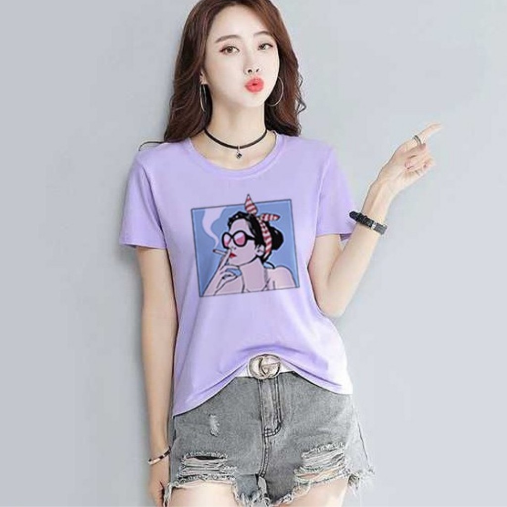 Áo Thun Nữ Tay Ngắn ATTN01, Áo Phông Cổ Tròn Ulzzang Nhiều Màu, Chất Thun Cotton Mềm Mịn Ysshop