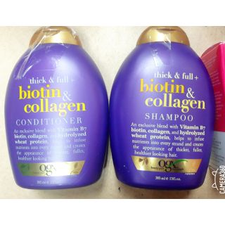 Cặp dầu gội, xả Biotin&collagen Thick&full 385ml