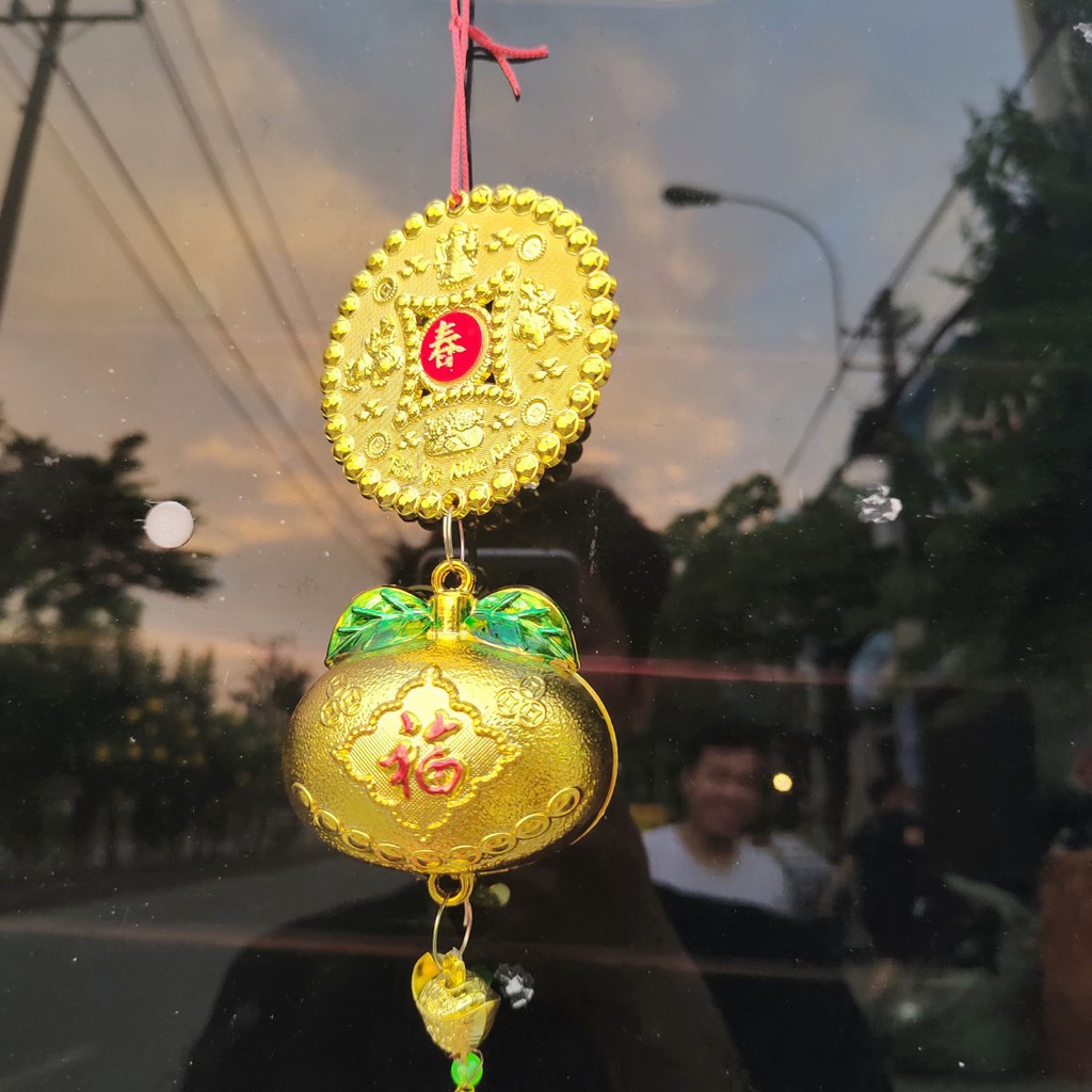 Dây treo trang trí tết quýt vàng A41