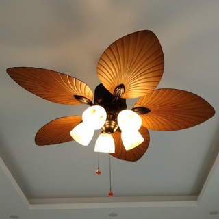 Quạt Trần Có Đèn Cánh Xòe Động Cơ Lõi Đồng Full 6 Cấp Độ Gió , Ánh Sáng Vàng Ấm, Lắp Cho Mọi Không Gian [ BH 5 Năm ]