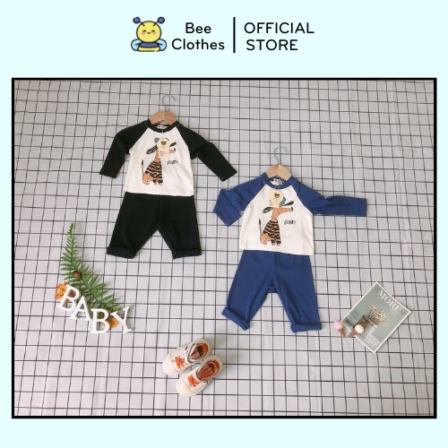 Bộ Thu Đông Cho Bé Trai, Bộ Dài Tay Cho Bé Trai, Bộ Cotton Dài Tay Cho Bé Với Hình Cún Con Siêu Cute