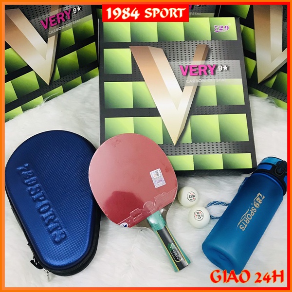 Vợt Bóng Bàn VERY 729 9 Sao Chính Hãng Cao Cấp 🔔Free Ship🔔 Tiêu Chuẩn Thi Đấu + Bình Nước + Bóng