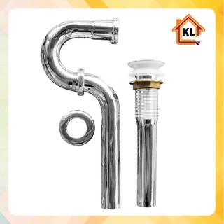 Xi Phông Inox 304 - Bộ Ống Xả Lavabo - Xả Nhấn Chậu Lavabo