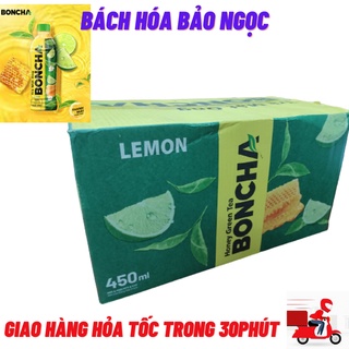 Thùng trà chanh - mật ong boncha chai 450ml