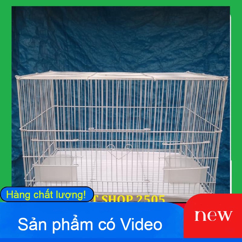 Lồng Chứa Bé- Lồng Nuôi Chim Nhỏ Màu Trắng 45x30x30cm