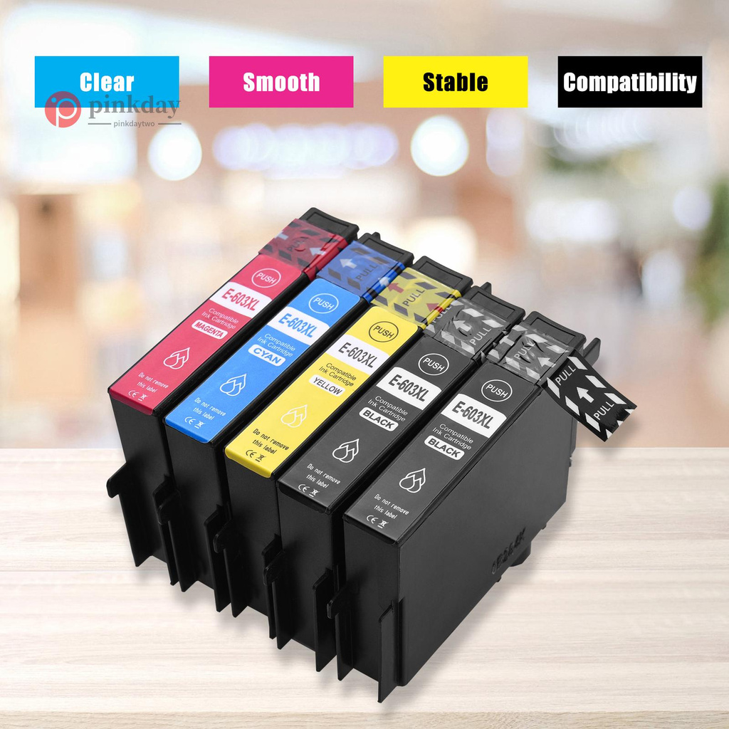 Ready in stock Aibecy 603XL Ink Cartridges Replacement for Epson 603XL 603 XL Compatible with Epson XP-2100/XP-2105/XP-3100/XP-3105/XP-4100/XP-4105 Epson WorkForce WF-2810DWF/WF-2830DWF/WF- 2835DWF/WF-2850DWF Printer, 5 Pack