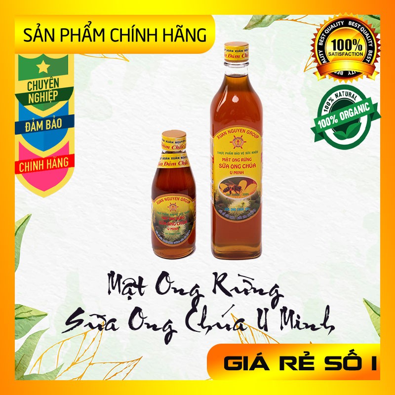 [ Chính Hãng ] Mật Ong Rừng Sữa Ong Chúa U Minh – Xuân Nguyên ( Mật ong rừng nguyên chất 100% )