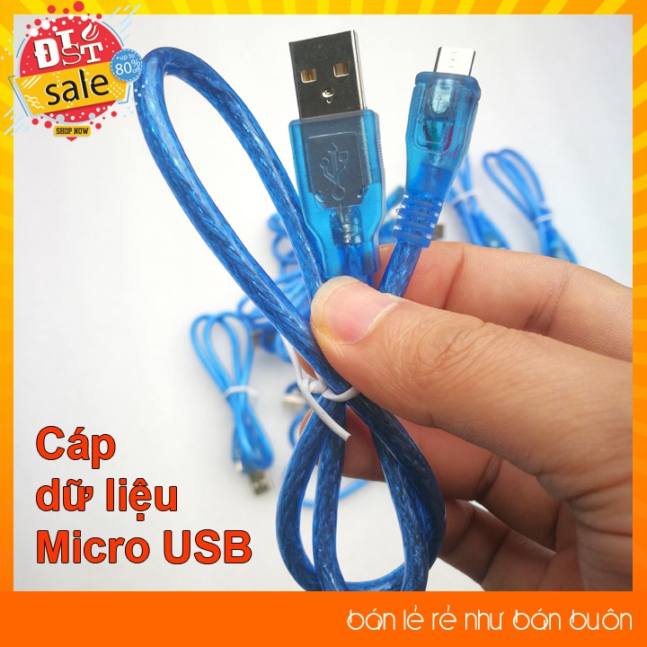 Dây cáp dữ liệu USB type A sang USB micro nạp chương trình Arduino, ESP8266 ... | WebRaoVat - webraovat.net.vn