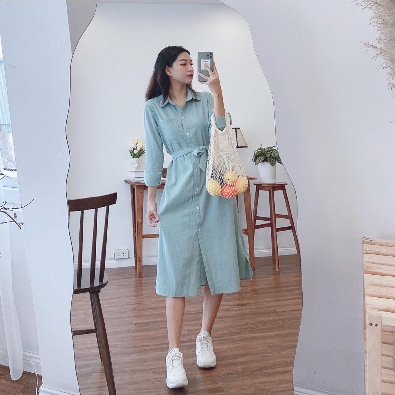 váy sơ mi dài tay | BigBuy360 - bigbuy360.vn