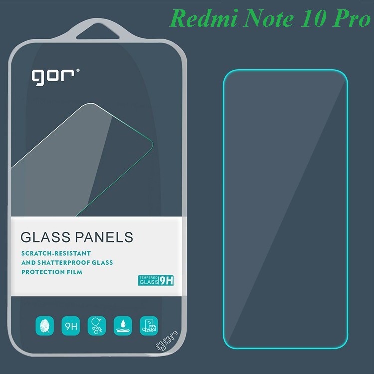 Kính Cường lực Xiaomi Redmi Note 10 / Note 10s / Redmi Note 10 Pro - Chính hãng Gor chất liệu cao cấp(Tặng keo chống hở)
