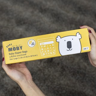Túi Zip Đa Năng Moby Chính Hãng Bảo Vệ Đồ Của Bé Khỏi Vi Khuẩn (24 Túi/Hộp)