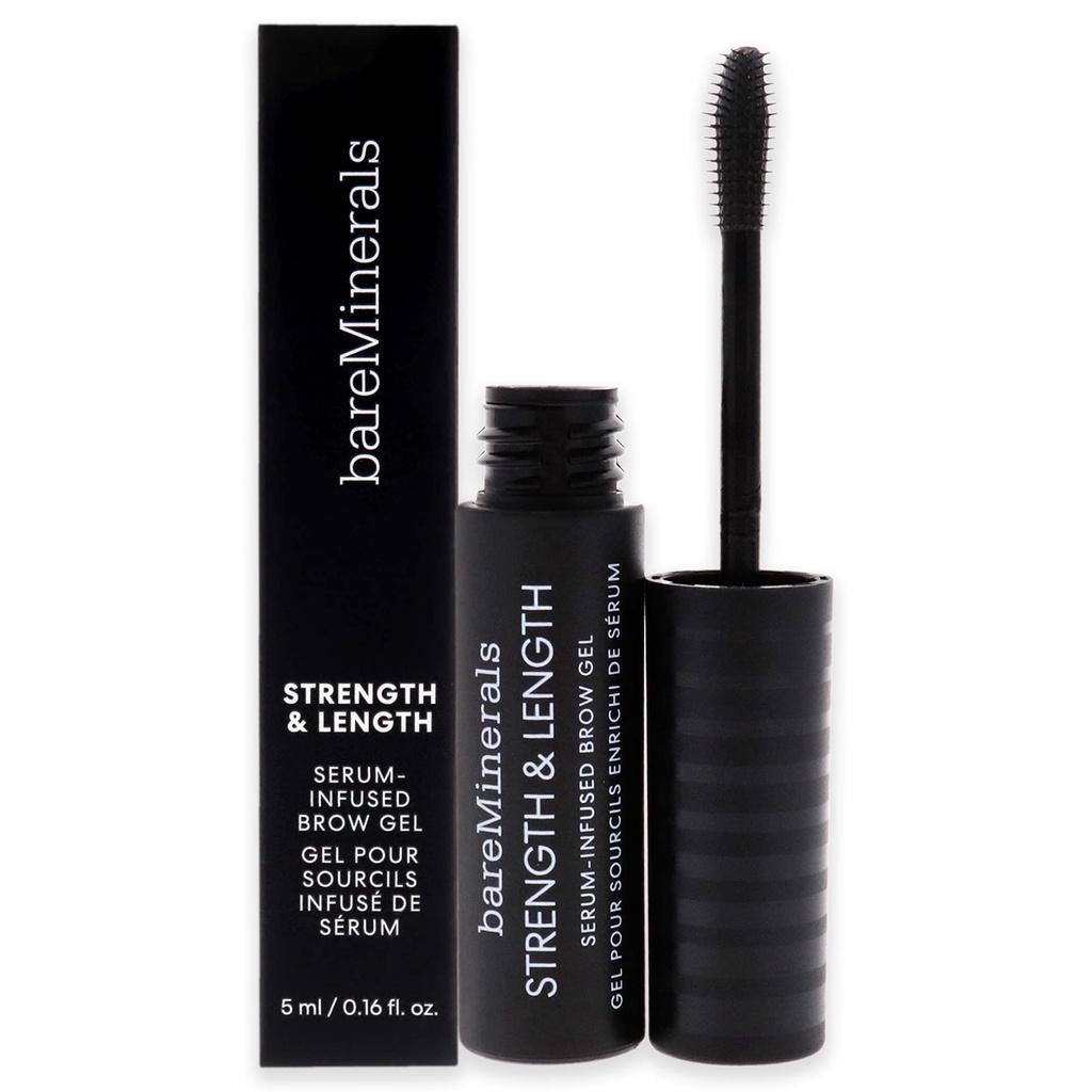 Serum dưỡng mày bareMinerals strength &amp; length infused brow gel 5ml Màu Clear