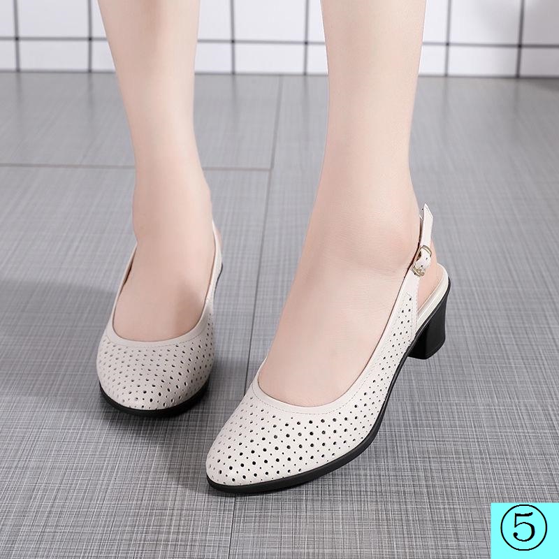 Giày Sandal Cao Gót Da Mềm Dày Dặn Hở Ngón Thời Trang Mùa Hè Dành Cho Nữ 2022