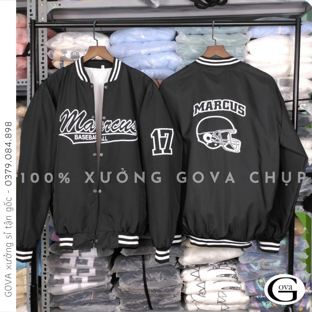 Áo khoác Bomber dù MC MARCUS form rộng 2 lớp nam nữ Unisex GOVA