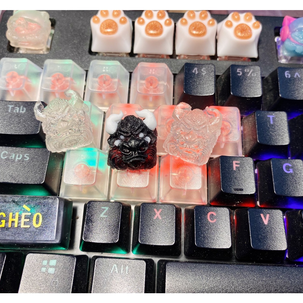 Keycap Artisan Bull v2 Clone trang trí bàn phím cơ Lionvn