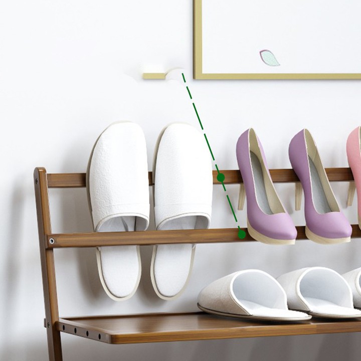 Kệ giày tre 3 tầng cao cấp - Kệ giày bằng tre cực xịn phù hợp với không gian mọi gia đình