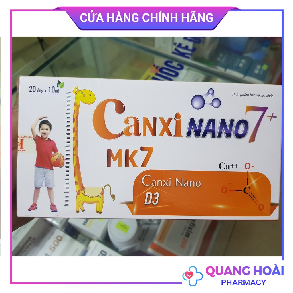 Canxi Nano 7+ Mk7 - Hỗ trợ phát triển chiều cao, giúp xương chắc khỏe