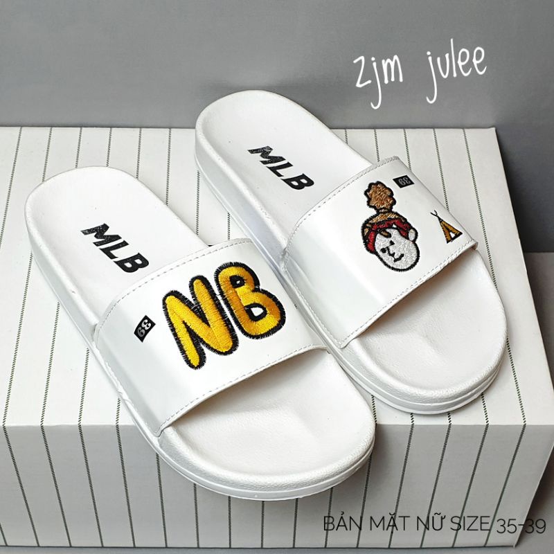 Dép quai ngang NB quai thêu nam nữ dễ thương