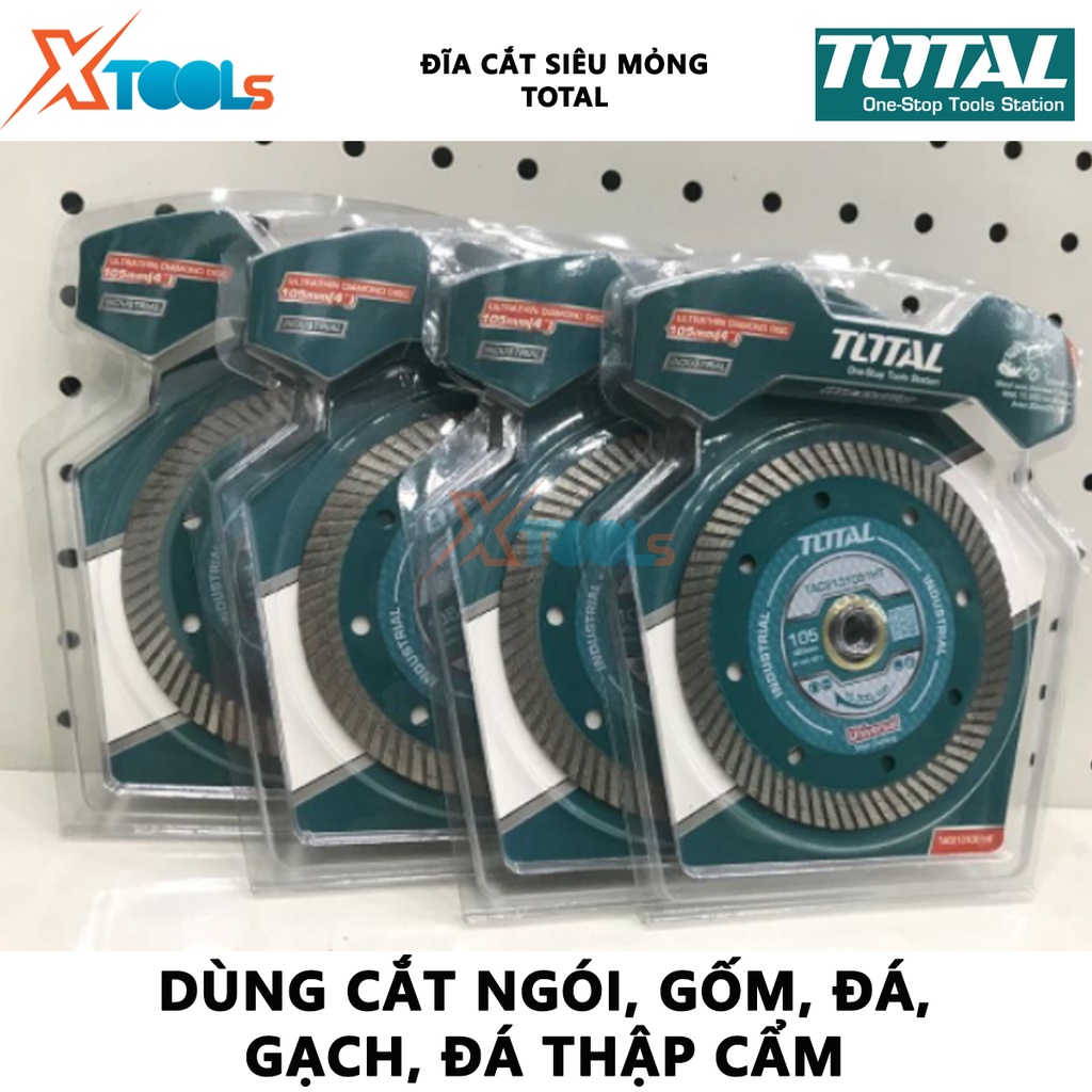 Đĩa cắt siêu mỏng TOTAL | Đĩa cắt Size: 105-125X20-22.2mm Độ dày lưỡi: 0.8-1.0mm [CHÍNH HÃNG ][XTOOLS]