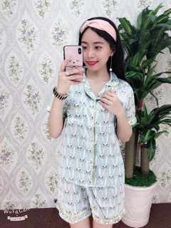 Bộ ngủ pyjama lụa