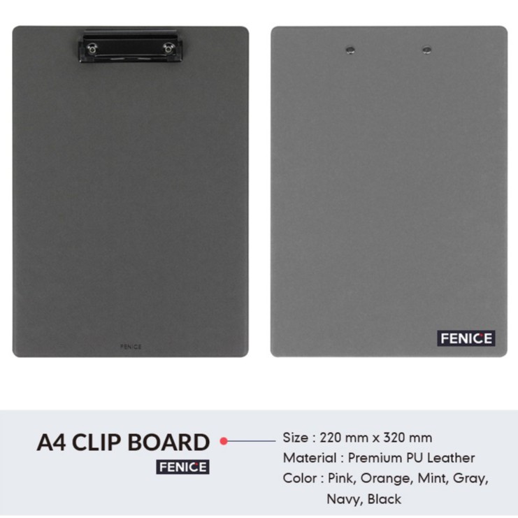 Bìa trình ký bằng da PU / Bìa trình kí A4 A5 đứng có kẹp - Bìa Kẹp - Size 22x32 cm - FUNSHOP - Cobi Home