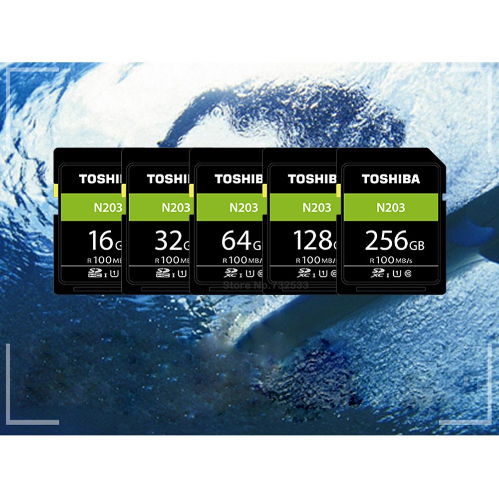 Thẻ Nhớ SD Toshiba SDHC 256G UHS 16GB 32GB 64GB 128GB SDHC U1 Dành Cho Máy Ảnh Kỹ Thuật Số SLR
