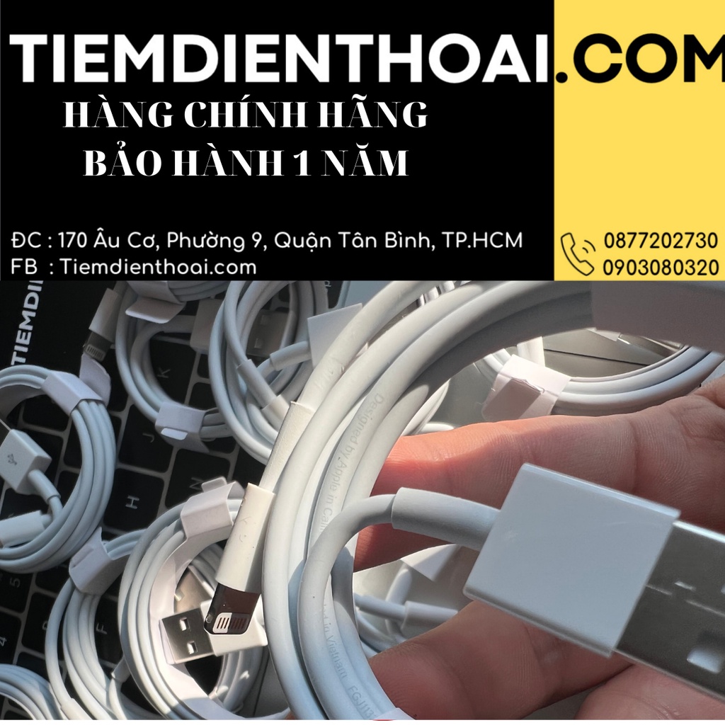 CÁP IPhone LOGO Zin CỔNG USB