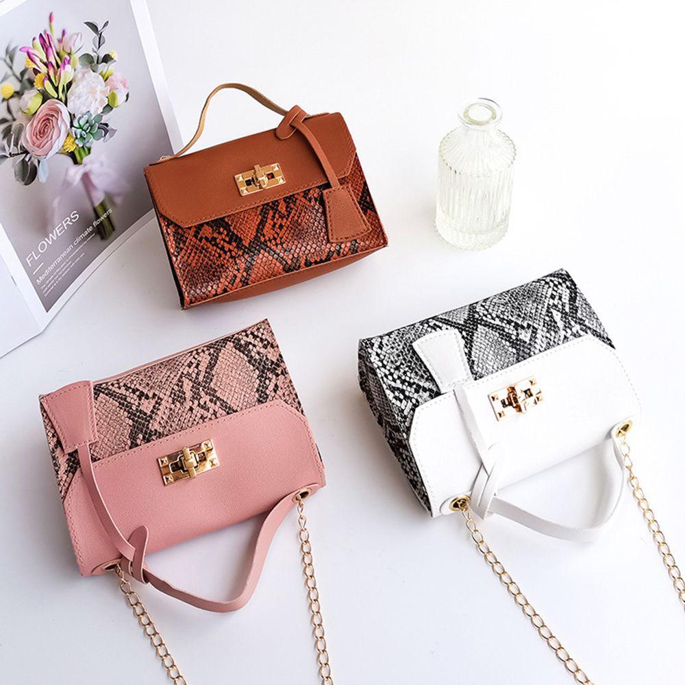 UUMIR Túi Đeo Chéo Da PU Phối Dây Xích Thời Trang Cho Nữ