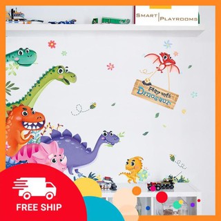Decal dán tường ⚡FREE SHIP⚡ Tranh dán tường hình vườn thú, thiên nhiên giúp bé nhận biết thế giới tốt hơn