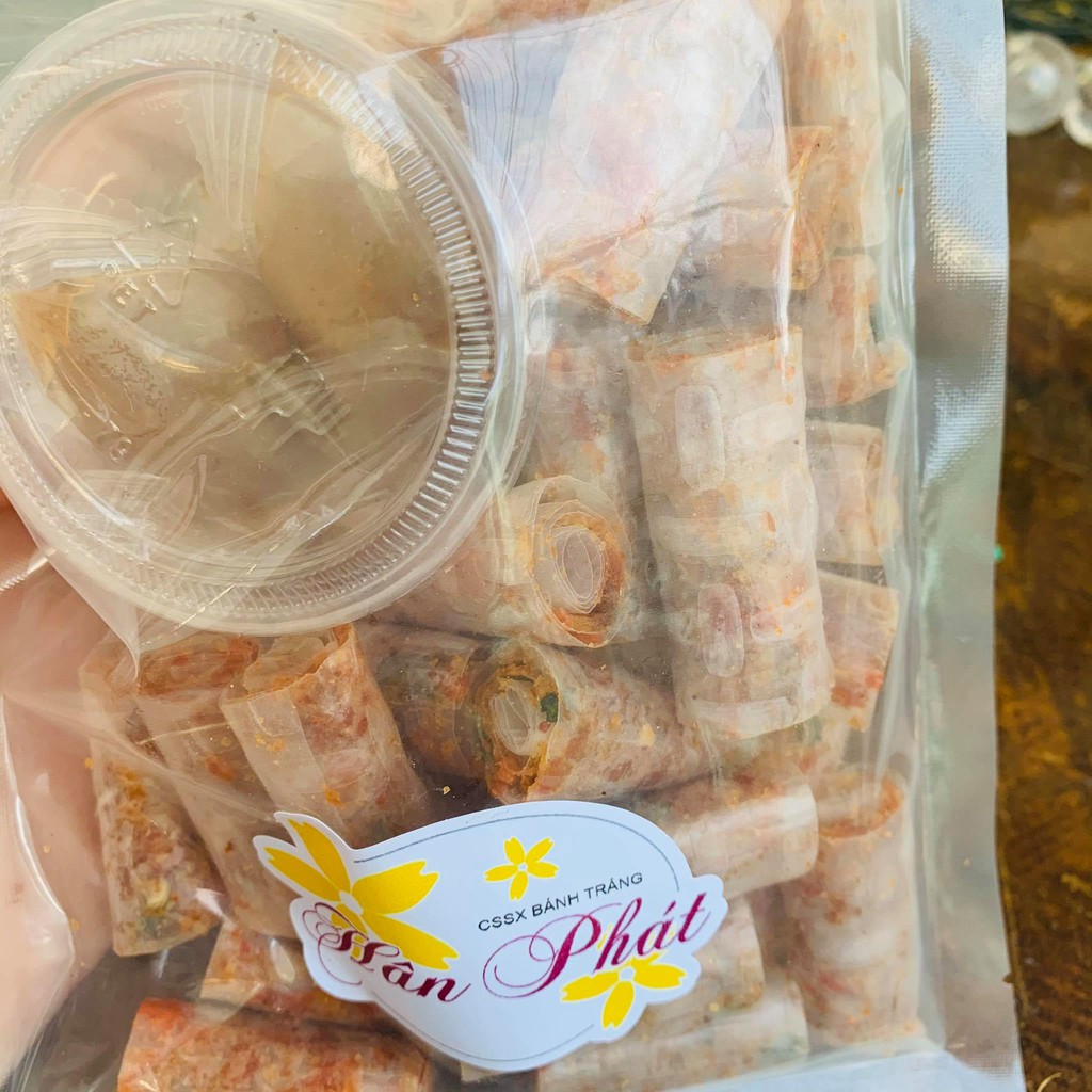 BÁNH TRÁNG CUỘN Thập cẩm CHẤM SỐT ME