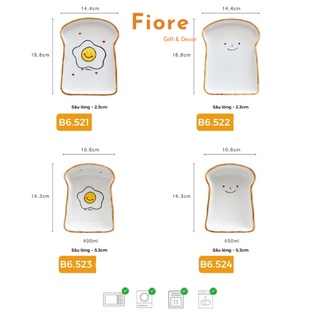 Đĩa sứ đẹp , dĩa sứ dễ thương Fiore